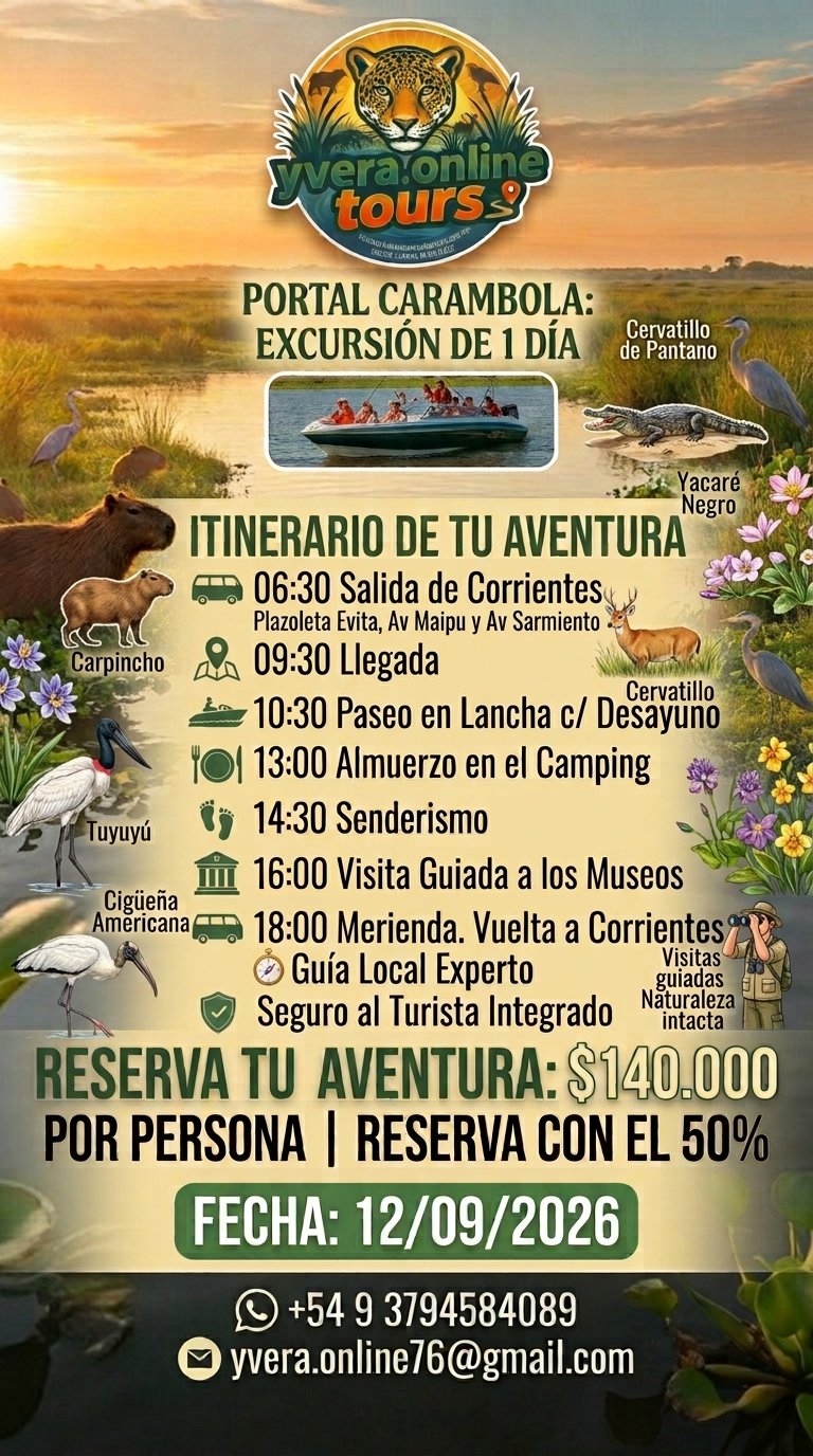 Aventura Yvera - Turismo y excursiones en los Esteros del Iberá